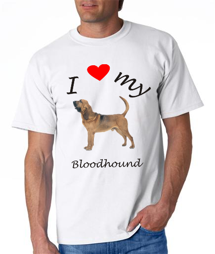 Dogs - Bloodhound Picture on a Mens Shirt